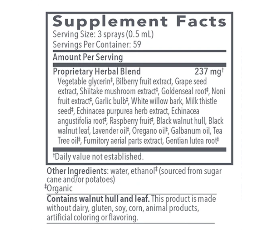 Biocidin® TS Daily Herbal Throat Spray