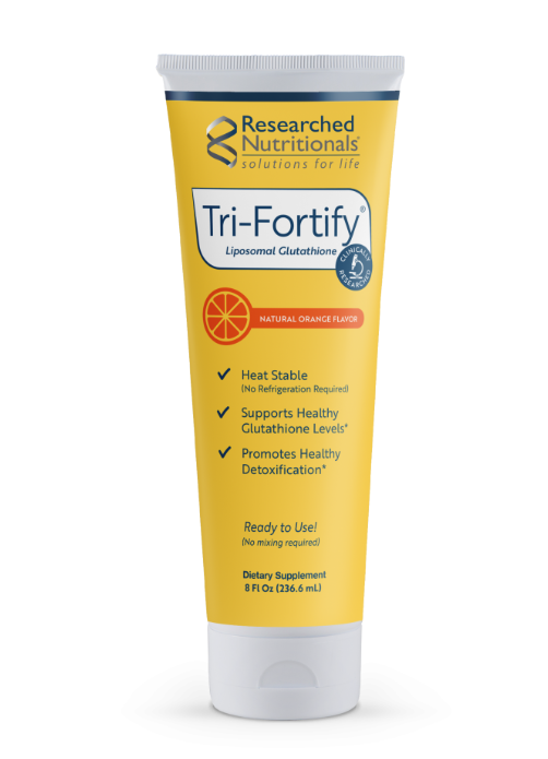Research Nutritional's Tri-Fortify Orange Flavor: Liposomal Glutathione Tube